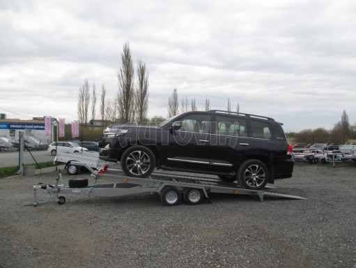 Sklápěcí přívěs pro přepravu aut KAR 11 3,0T 4,01x1,99 č.2