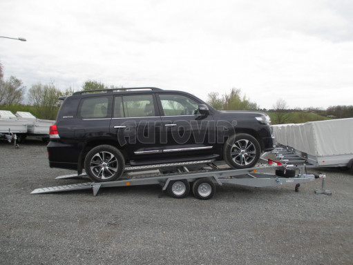 Sklápěcí přívěs pro přepravu aut KAR 11 3,0T 4,01x1,99 č.3