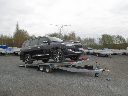 Sklápěcí přívěs pro přepravu aut KAR 11 3,0T 4,01x1,99 č.4