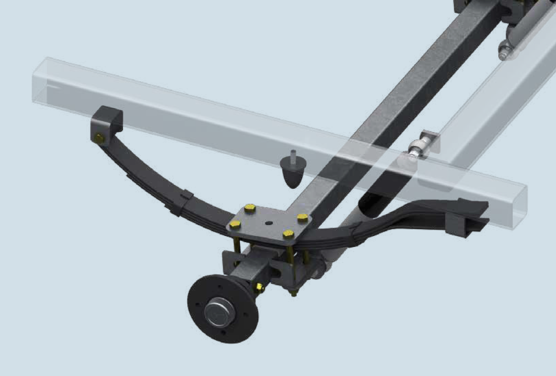 Náprava AL-KO Starr Plus LS ( 750kg) a=1000 mm, c=1430 mm, 100x4 č.2