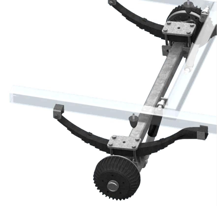 Náprava AL-KO Starr Plus BS (1500kg) a=1000 mm, c=1450 mm, 2051Ab, 112x5 č.3