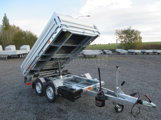 Sklápěcí přívěs KA 2,7T 2,60x1,52/0,35 Zn. ruč, box č.14