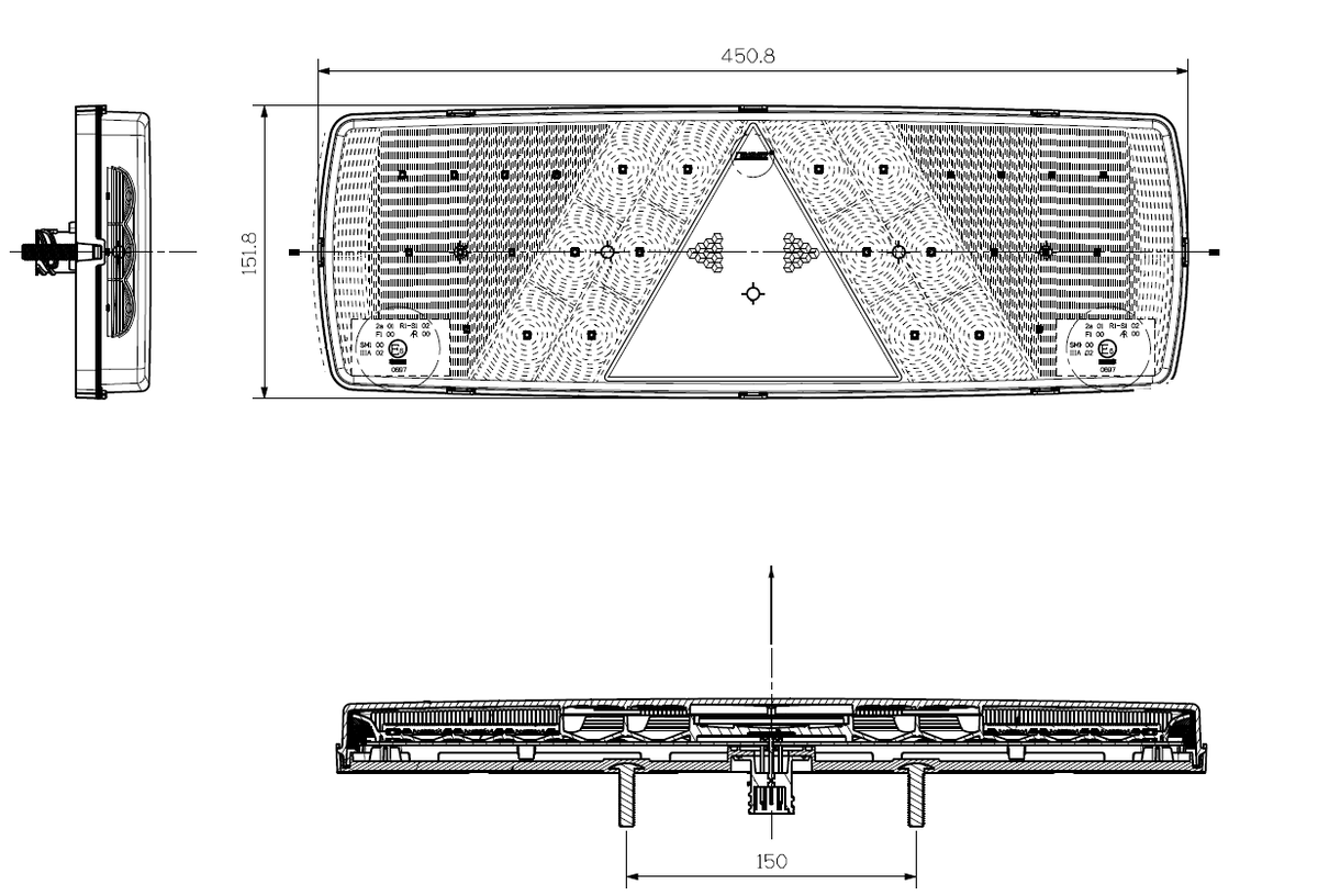 Lucidity 26071 svítilna sdružená LED 12-24V, P-BL/BR/KO/CO, baj7 č.6