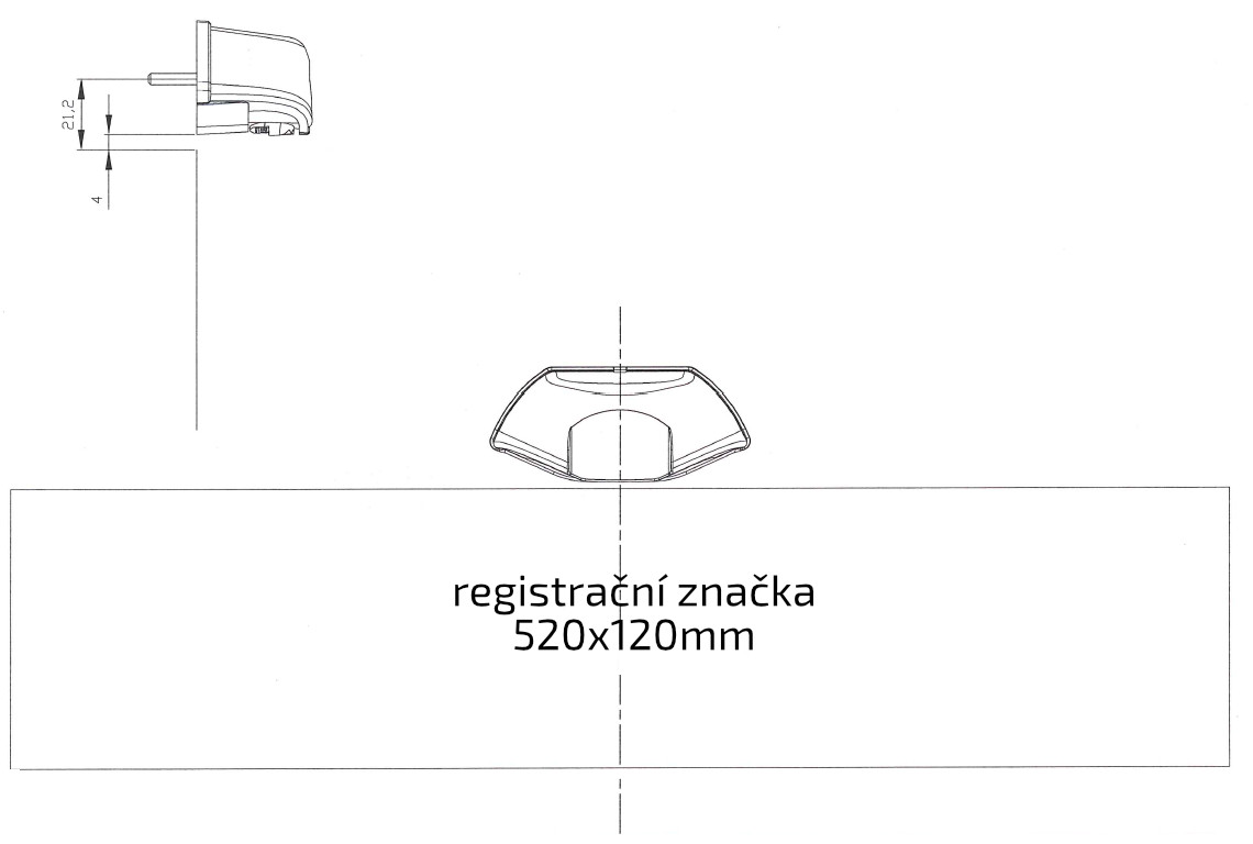 Osvětlení SPZ (registrační značky) LED Fristom FT-260 č.4