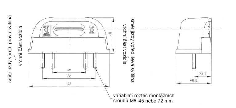 Osvětlení SPZ (registrační značky) LED Fristom FT-262, neon efekt č.3