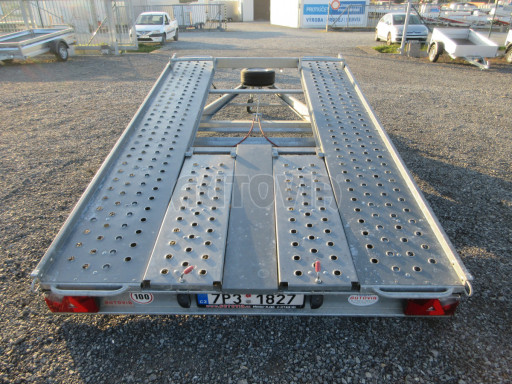 Bazarový přívěs na přepravu aut KAR 08 1,5T 3,50x1,95 č.14
