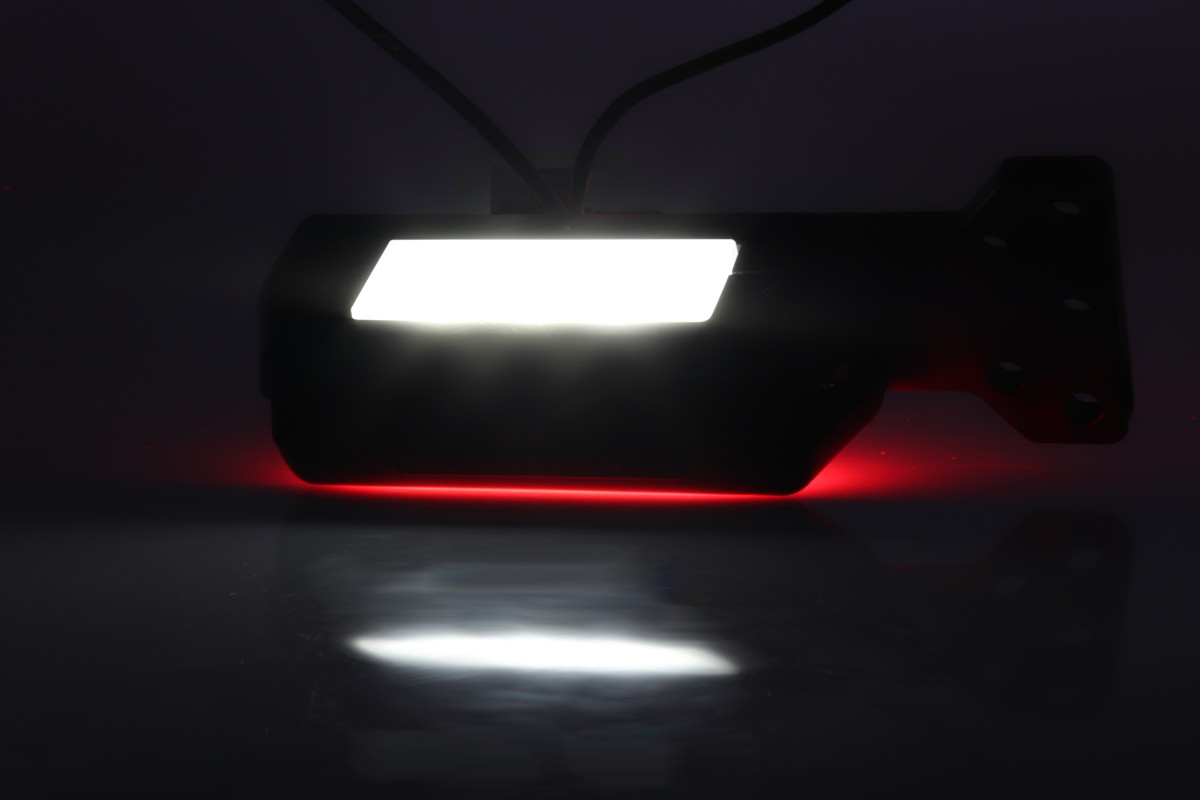 Svítilna doplňková obrysová LED WAS W140/1081L/II(12-24V) na držáku, Levá, neon efekt č.6