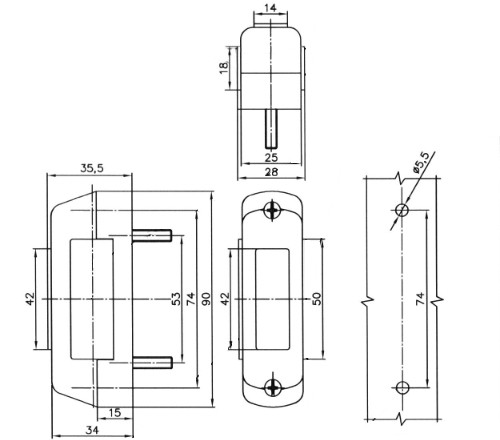 Svítilna doplňková obrysová LED WAS W140/1081/I(12-24V), neon efekt č.7
