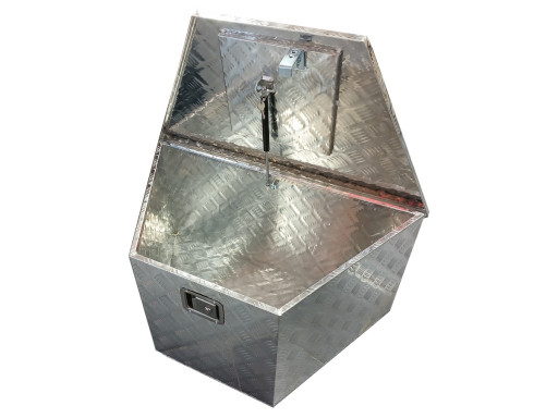 Bedna na nářadí zkosená hliníková 864x406x482x457mm č.2