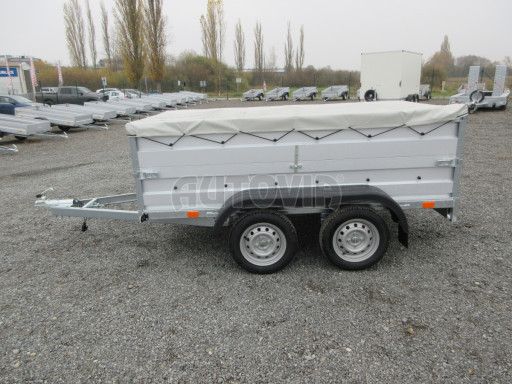 Nebrzděný přívěs AVM N2 2,52x1,30/0,70 nástavba + plachta č.4