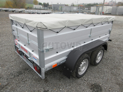 Nebrzděný přívěs AVM N2 2,52x1,30/0,70 nástavba + plachta č.7