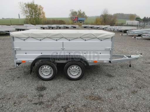 Nebrzděný přívěs AVM N2 2,52x1,30/0,70 nástavba + plachta č.8