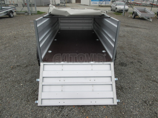 Nebrzděný přívěs AVM N2 2,52x1,30/0,70 nástavba + plachta č.11