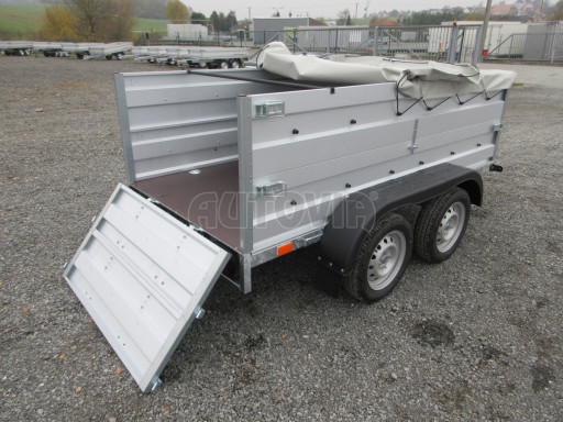 Nebrzděný přívěs AVM N2 2,52x1,30/0,70 nástavba + plachta č.12