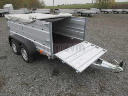 Nebrzděný přívěs AVM N2 2,52x1,30/0,70 nástavba + plachta č.14