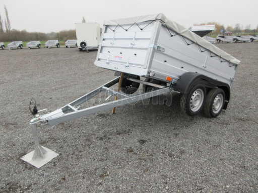 Nebrzděný přívěs AVM N2 2,52x1,30/0,70 nástavba + plachta č.2