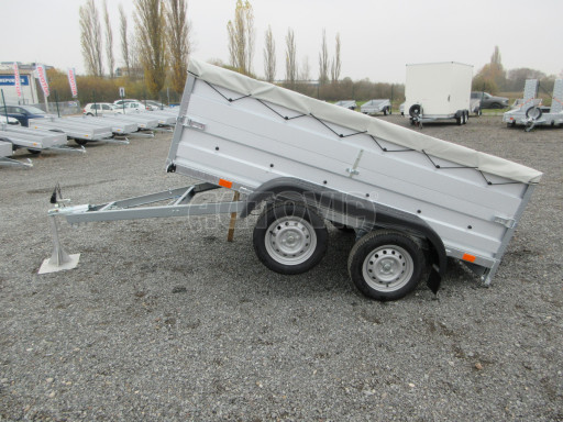 Nebrzděný přívěs AVM N2 2,52x1,30/0,70 nástavba + plachta č.17