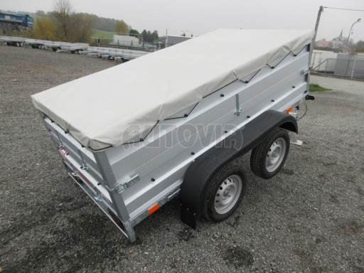 Nebrzděný přívěs AVM N2 2,52x1,30/0,70 nástavba + plachta č.20