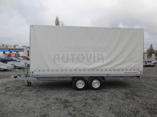 Bazarový brzděný přívěs DN 3,5T B2 5,05x2,10/2,10