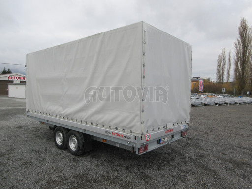 Bazarový brzděný přívěs DN 3,5T B2 5,05x2,10/2,10