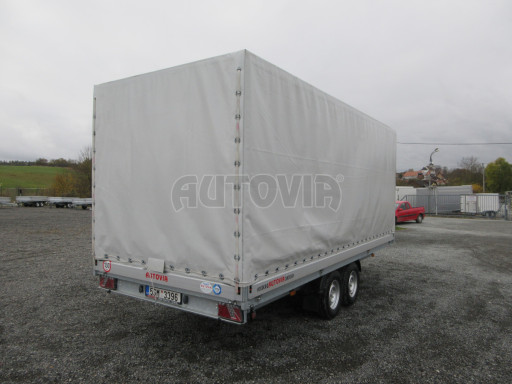 Bazarový brzděný přívěs DN 3,5T B2 5,05x2,10/2,10