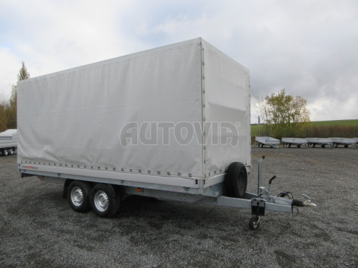 Bazarový brzděný přívěs DN 3,5T B2 5,05x2,10/2,10