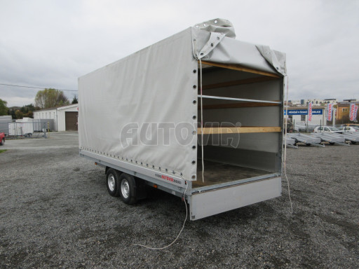 Bazarový brzděný přívěs DN 3,5T B2 5,05x2,10/2,10