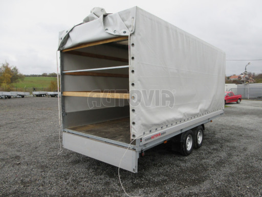 Bazarový brzděný přívěs DN 3,5T B2 5,05x2,10/2,10