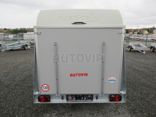 Přívěs na zvířata ZV 27 N1 O laminátové víko 2,50x1,48/1,40 okna