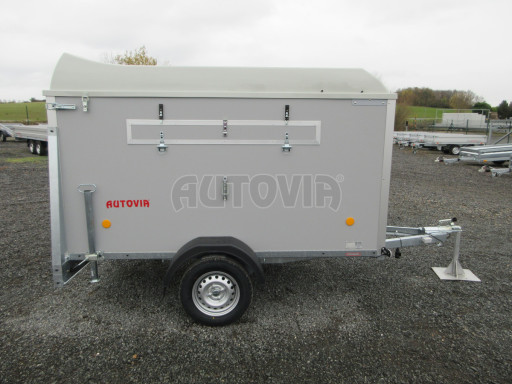 Přívěs na zvířata ZV 27 N1 O laminátové víko 2,50x1,48/1,40 okna