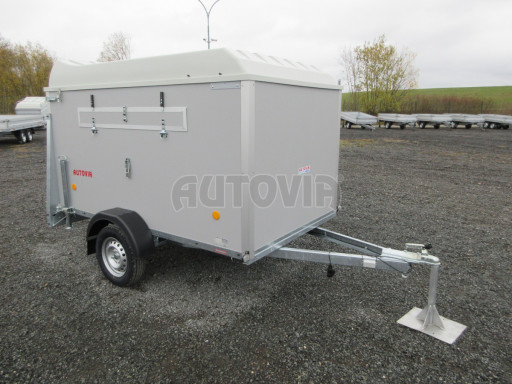 Přívěs na zvířata ZV 27 N1 O laminátové víko 2,50x1,48/1,40 okna