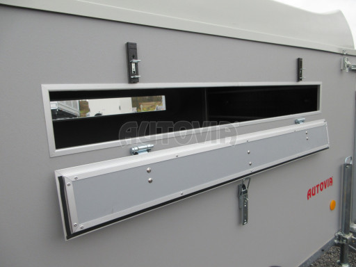 Přívěs na zvířata ZV 27 N1 O laminátové víko 2,50x1,48/1,40 okna