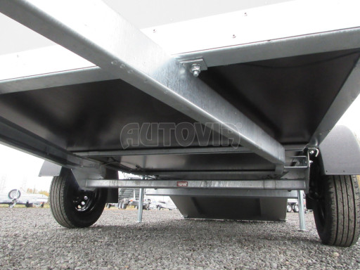 Přívěs na zvířata ZV 27 N1 O laminátové víko 2,50x1,48/1,40 okna