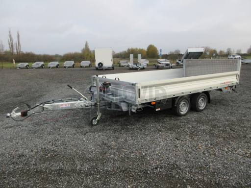 MULTIFUNKČNÍ přepravník a třístranný sklápěč JK 3,5T 4,00x2,10/0,35 v el. + Zn, stavitelná oj č.4