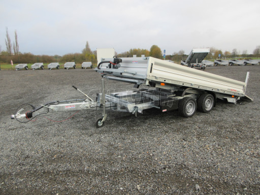 MULTIFUNKČNÍ přepravník a třístranný sklápěč JK 3,5T 4,00x2,10/0,35 v el. + Zn, stavitelná oj č.12