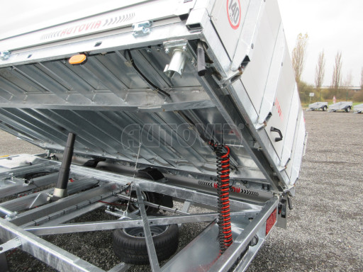 MULTIFUNKČNÍ přepravník a třístranný sklápěč JK 3,5T 4,00x2,10/0,35 v el. + Zn, stavitelná oj č.34