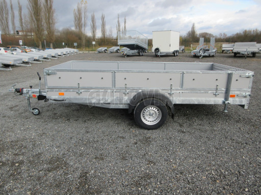 Brzděný sklopný valník s rampou ZV 31 1,3T B1 skl 3,60x1,60/0,50