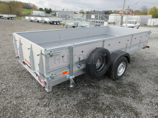 Brzděný sklopný valník s rampou ZV 31 1,3T B1 skl 3,60x1,60/0,50