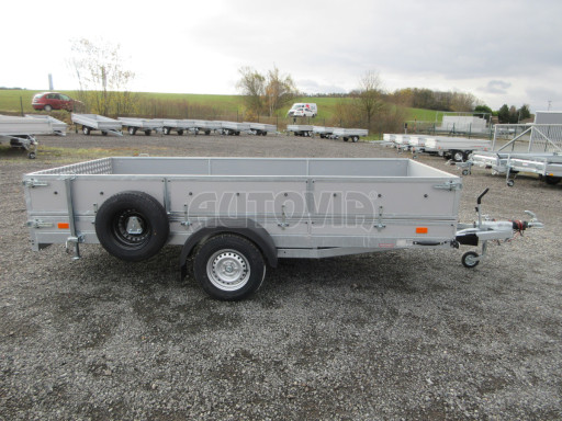 Brzděný sklopný valník s rampou ZV 31 1,3T B1 skl 3,60x1,60/0,50