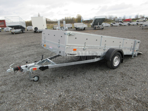 Brzděný sklopný valník s rampou ZV 31 1,3T B1 skl 3,60x1,60/0,50