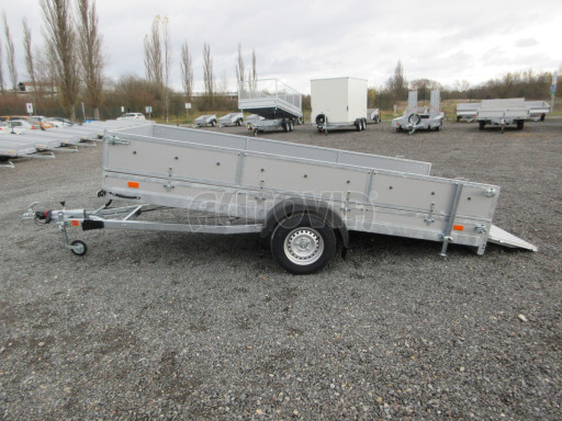 Brzděný sklopný valník s rampou ZV 31 1,3T B1 skl 3,60x1,60/0,50