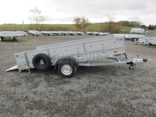 Brzděný sklopný valník s rampou ZV 31 1,3T B1 skl 3,60x1,60/0,50