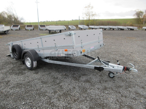 Brzděný sklopný valník s rampou ZV 31 1,3T B1 skl 3,60x1,60/0,50