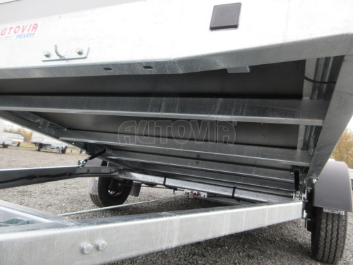 Brzděný sklopný valník s rampou ZV 31 1,3T B1 skl 3,60x1,60/0,50