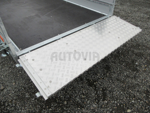 Brzděný sklopný valník s rampou ZV 31 1,3T B1 skl 3,60x1,60/0,50