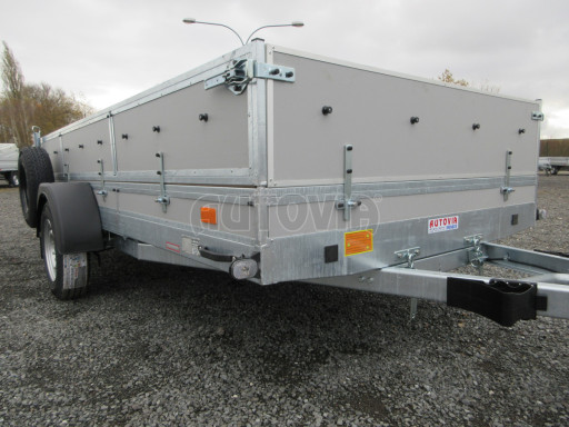 Brzděný sklopný valník s rampou ZV 31 1,3T B1 skl 3,60x1,60/0,50