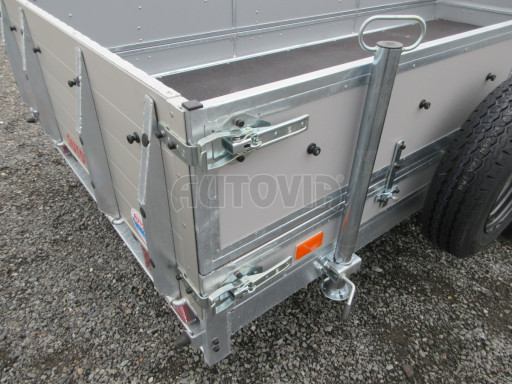 Brzděný sklopný valník s rampou ZV 31 1,3T B1 skl 3,60x1,60/0,50