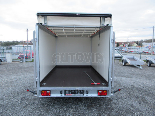 Skříňový přívěs VA 2,7T 3,05x1,84/1,57 PUR, shr. střecha č.14