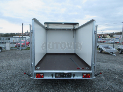 Skříňový přívěs VA 2,7T 3,05x1,84/1,57 PUR, shr. střecha č.3