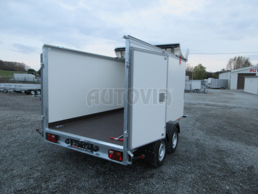 Skříňový přívěs VA 2,7T 3,05x1,84/1,57 PUR, shr. střecha č.17